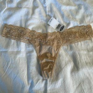 NWT Old Navy Intimates Thong, Tan, Size L